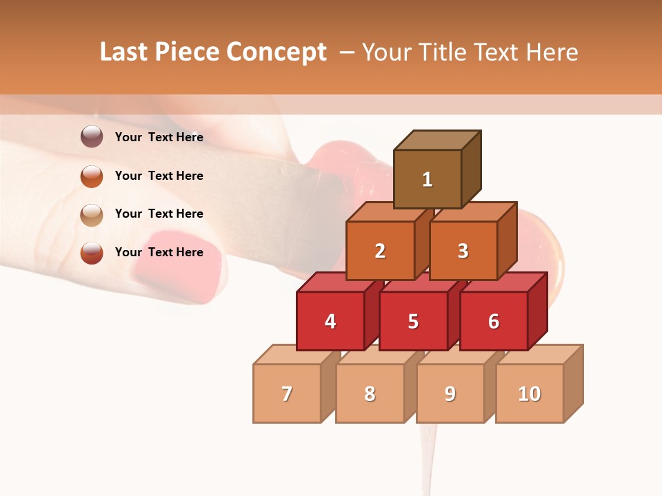 A Woman Is Holding A Spoon With A Red Substance On It PowerPoint Template