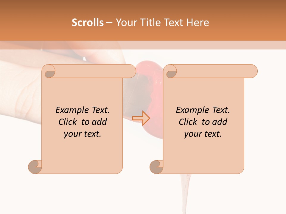 A Woman Is Holding A Spoon With A Red Substance On It PowerPoint Template
