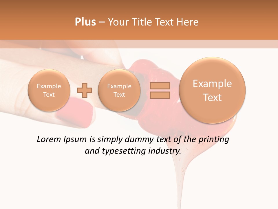 A Woman Is Holding A Spoon With A Red Substance On It PowerPoint Template