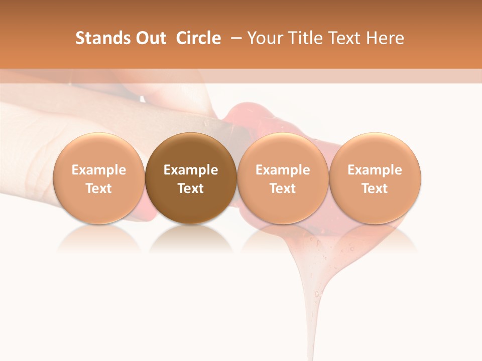 A Woman Is Holding A Spoon With A Red Substance On It PowerPoint Template