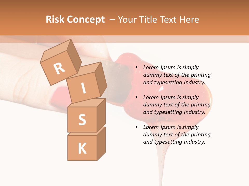 A Woman Is Holding A Spoon With A Red Substance On It PowerPoint Template