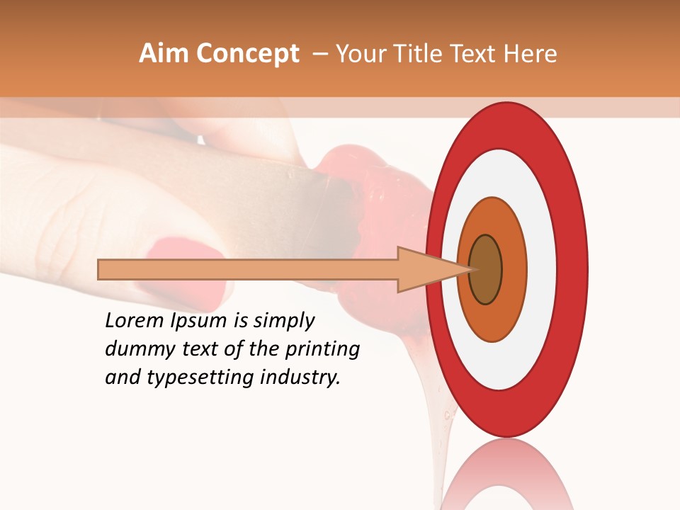 A Woman Is Holding A Spoon With A Red Substance On It PowerPoint Template