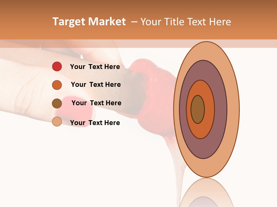 A Woman Is Holding A Spoon With A Red Substance On It PowerPoint Template