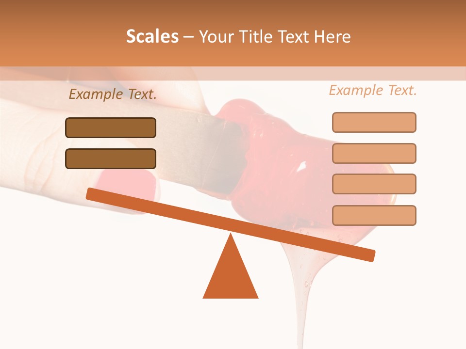 A Woman Is Holding A Spoon With A Red Substance On It PowerPoint Template