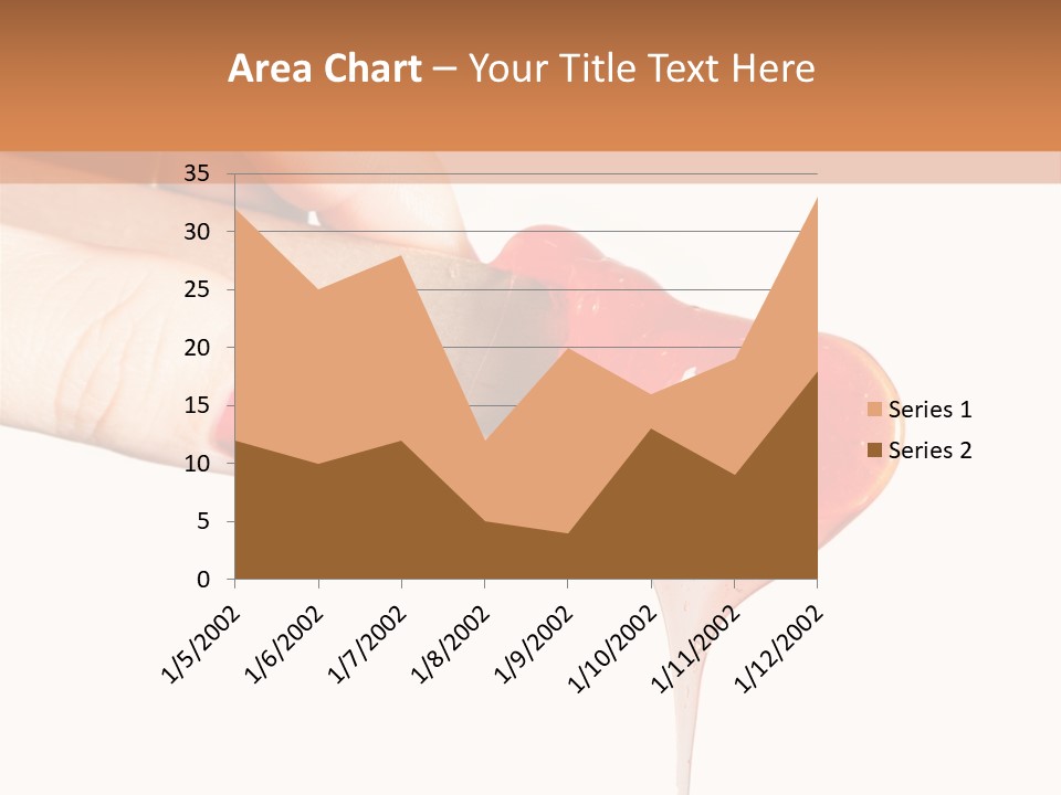 A Woman Is Holding A Spoon With A Red Substance On It PowerPoint Template