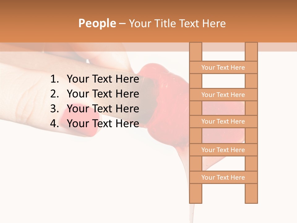 A Woman Is Holding A Spoon With A Red Substance On It PowerPoint Template