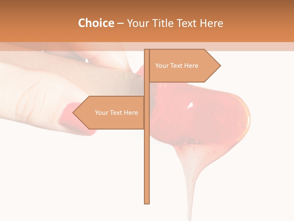 A Woman Is Holding A Spoon With A Red Substance On It PowerPoint Template