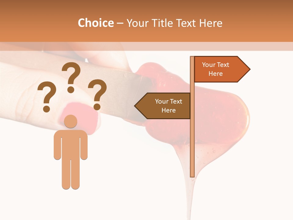 A Woman Is Holding A Spoon With A Red Substance On It PowerPoint Template