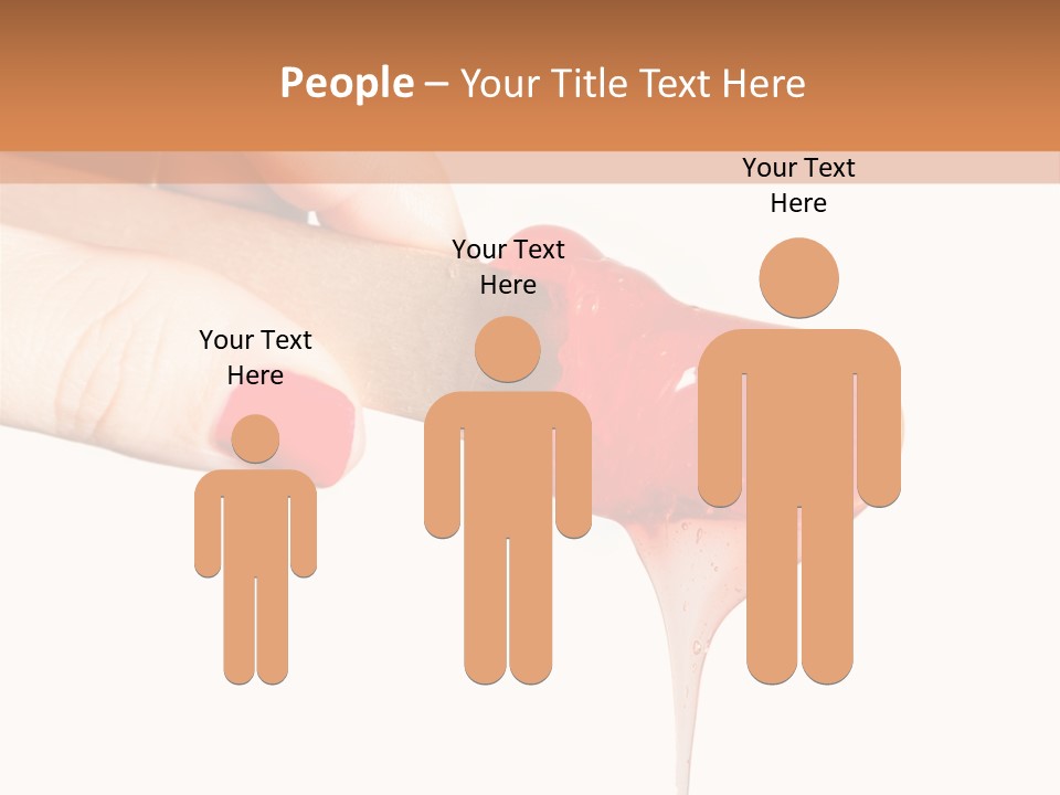 A Woman Is Holding A Spoon With A Red Substance On It PowerPoint Template