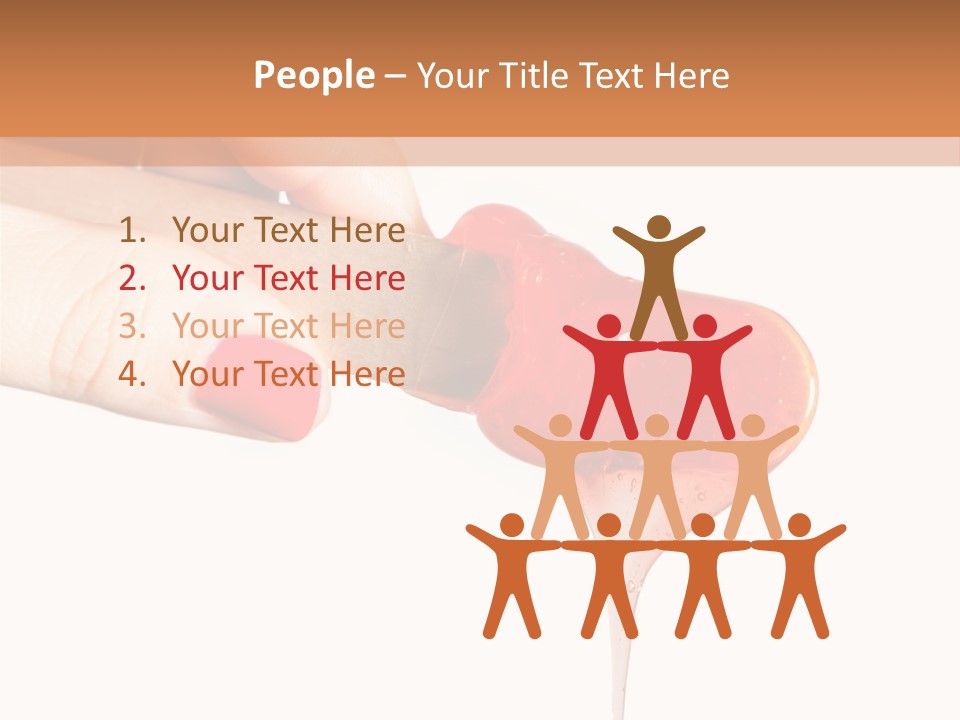 A Woman Is Holding A Spoon With A Red Substance On It PowerPoint Template