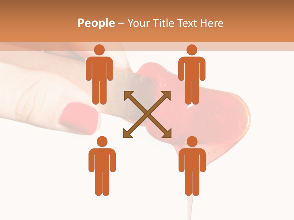 A Woman Is Holding A Spoon With A Red Substance On It PowerPoint Template