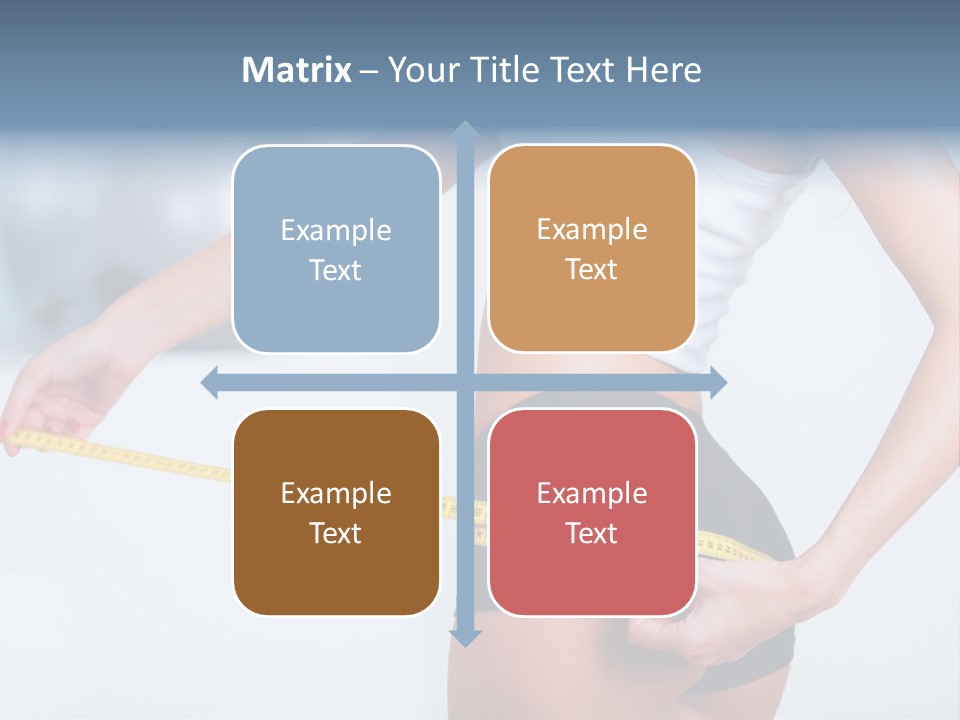 A Woman Measuring Her Waist With A Measuring Tape PowerPoint Template