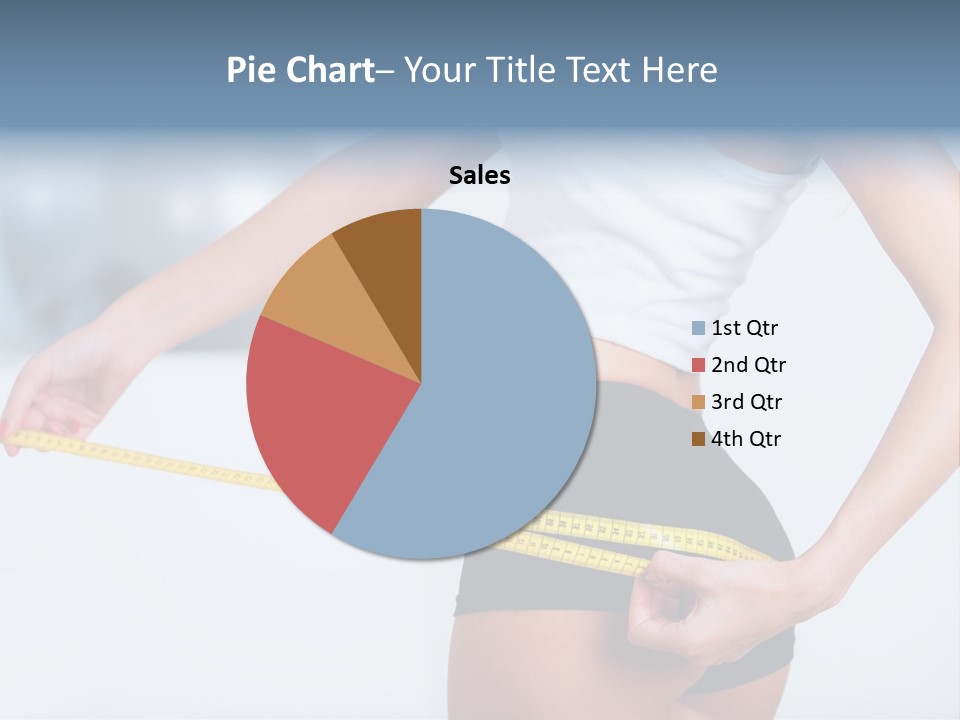 A Woman Measuring Her Waist With A Measuring Tape PowerPoint Template