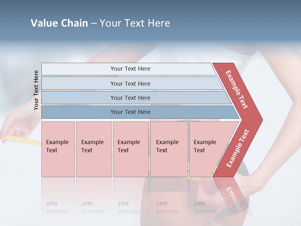A Woman Measuring Her Waist With A Measuring Tape PowerPoint Template