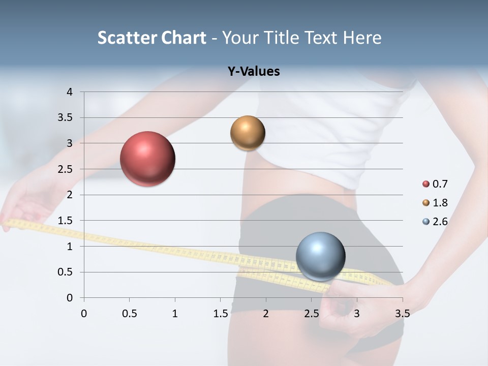 A Woman Measuring Her Waist With A Measuring Tape PowerPoint Template