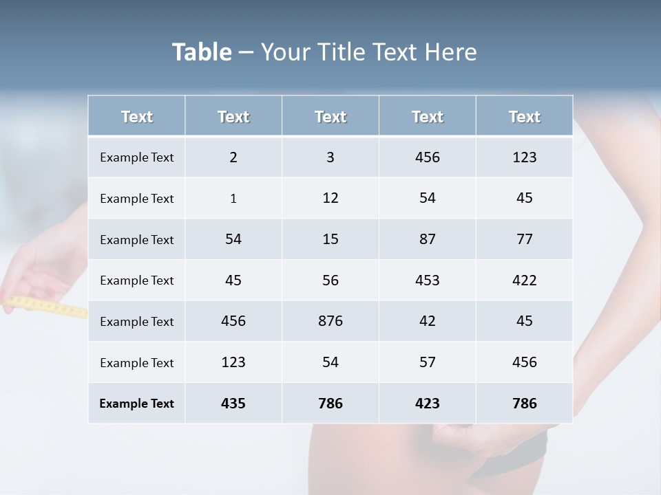 A Woman Measuring Her Waist With A Measuring Tape PowerPoint Template