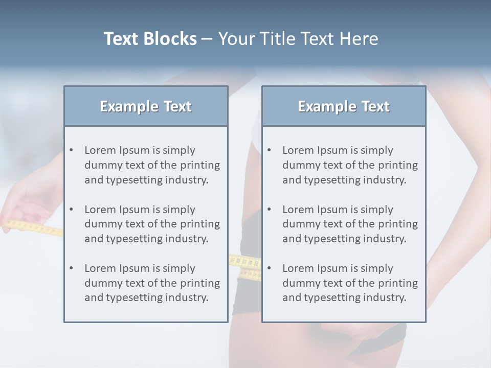 A Woman Measuring Her Waist With A Measuring Tape PowerPoint Template