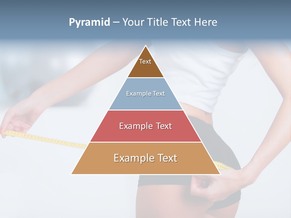A Woman Measuring Her Waist With A Measuring Tape PowerPoint Template