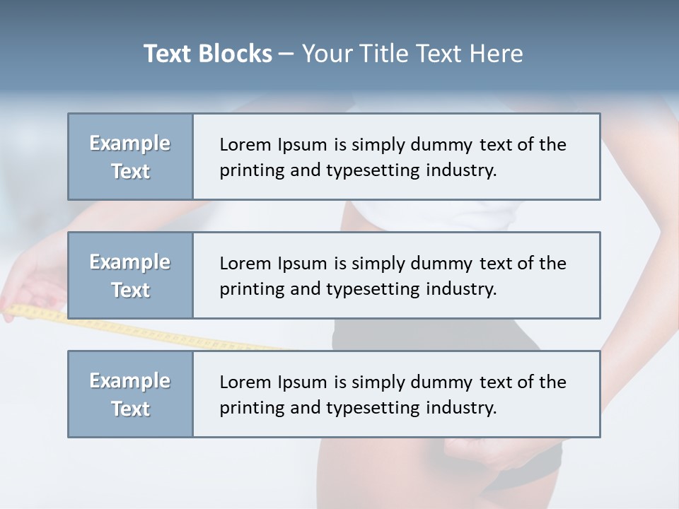 A Woman Measuring Her Waist With A Measuring Tape PowerPoint Template