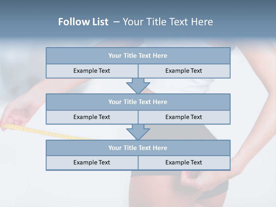 A Woman Measuring Her Waist With A Measuring Tape PowerPoint Template