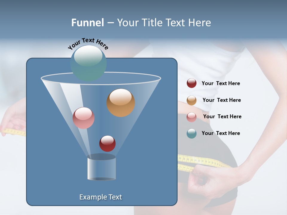 A Woman Measuring Her Waist With A Measuring Tape PowerPoint Template