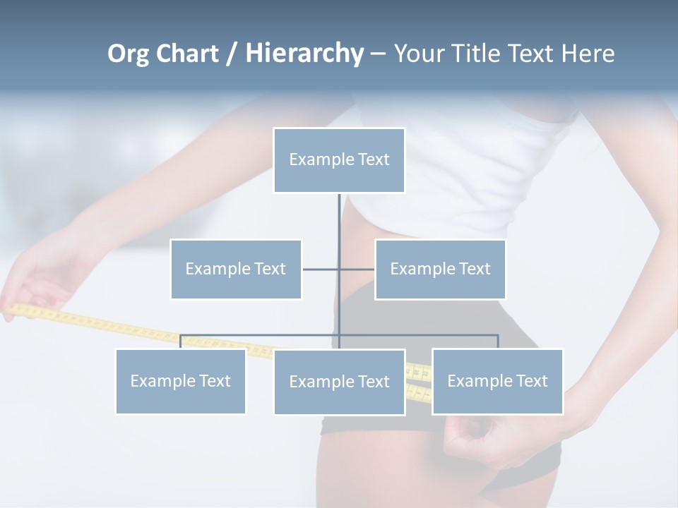 A Woman Measuring Her Waist With A Measuring Tape PowerPoint Template
