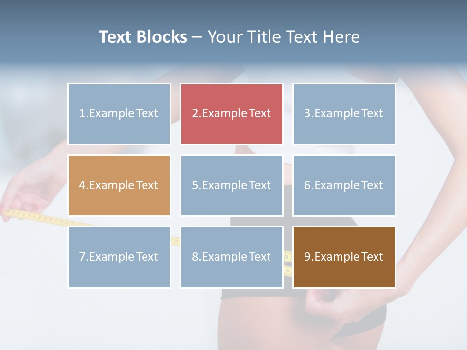 A Woman Measuring Her Waist With A Measuring Tape PowerPoint Template