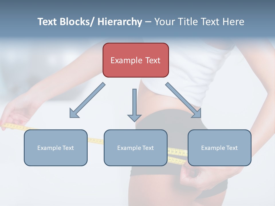 A Woman Measuring Her Waist With A Measuring Tape PowerPoint Template