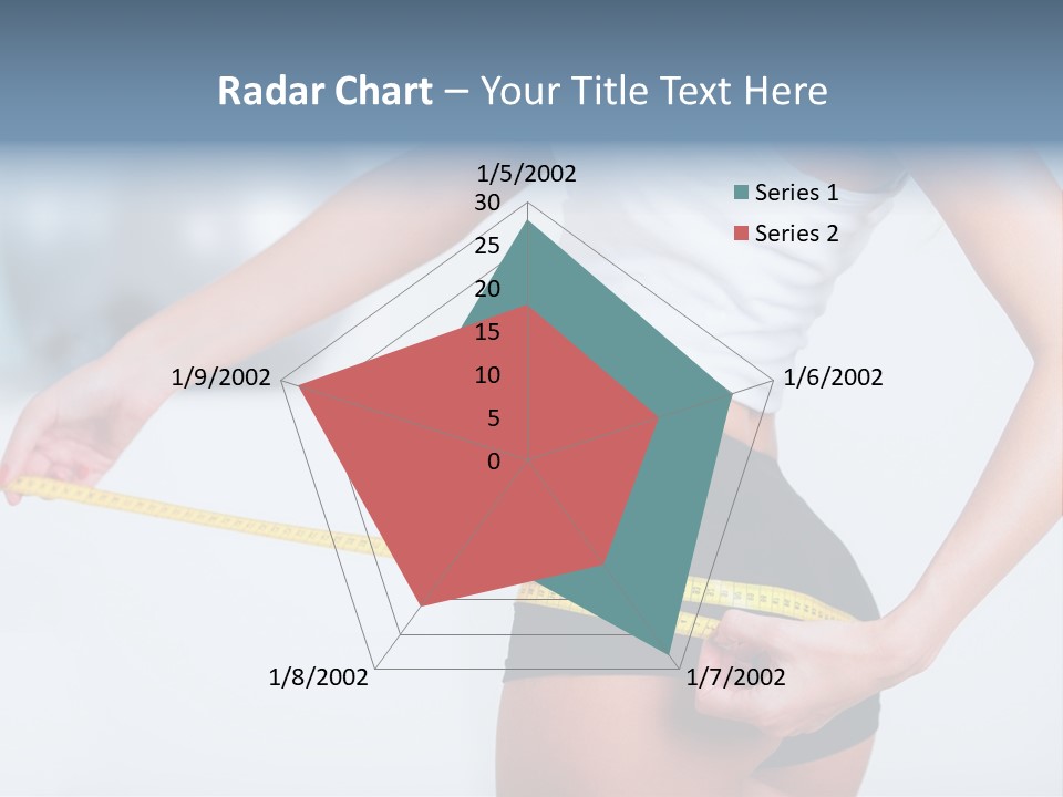 A Woman Measuring Her Waist With A Measuring Tape PowerPoint Template