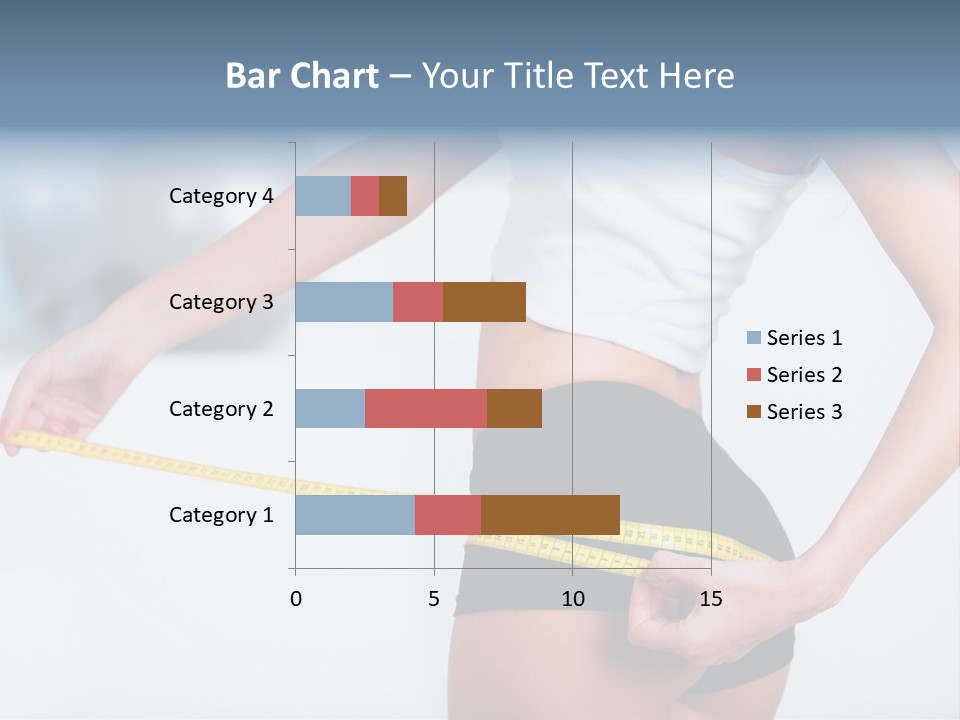 A Woman Measuring Her Waist With A Measuring Tape PowerPoint Template