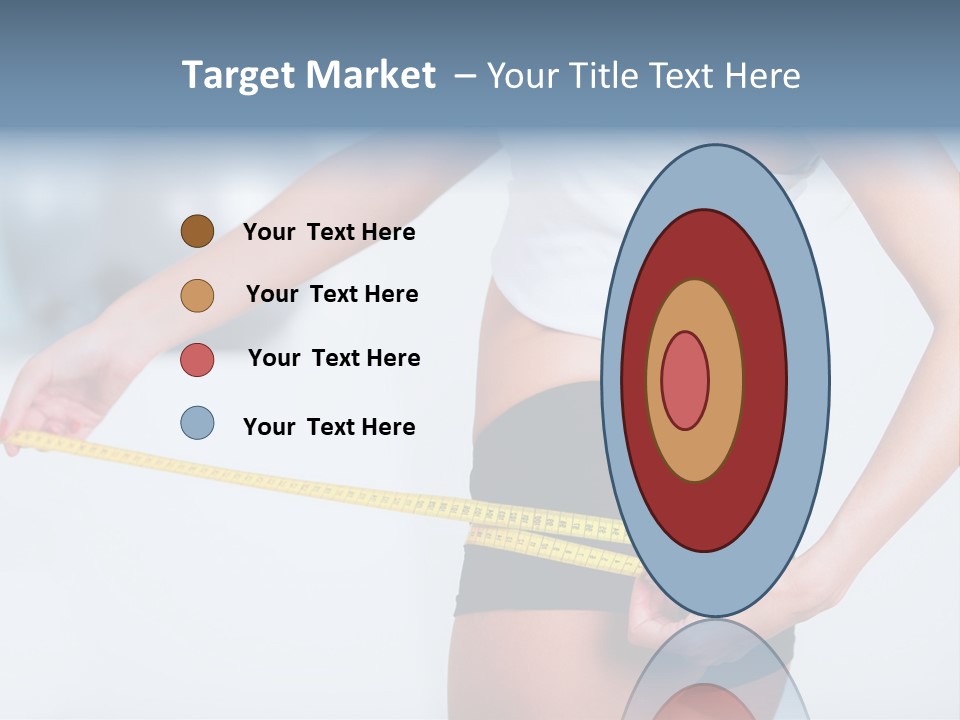 A Woman Measuring Her Waist With A Measuring Tape PowerPoint Template