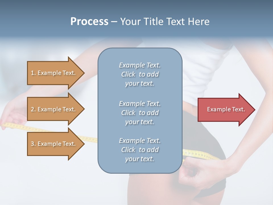 A Woman Measuring Her Waist With A Measuring Tape PowerPoint Template