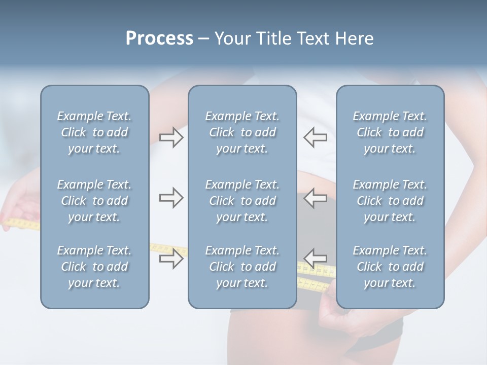 A Woman Measuring Her Waist With A Measuring Tape PowerPoint Template