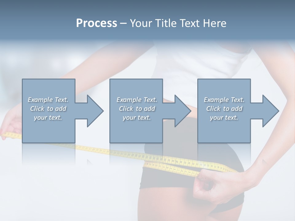 A Woman Measuring Her Waist With A Measuring Tape PowerPoint Template