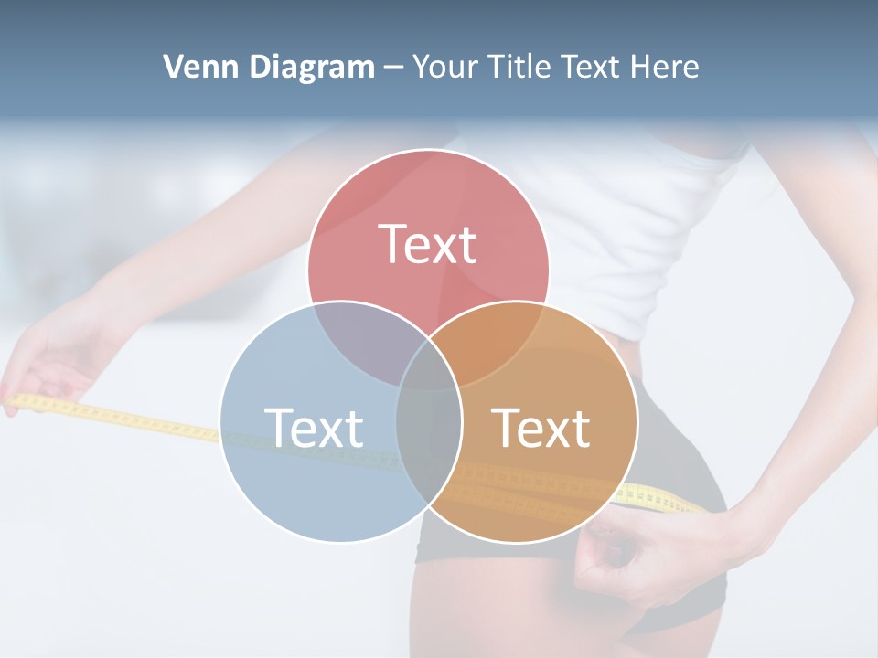 A Woman Measuring Her Waist With A Measuring Tape PowerPoint Template