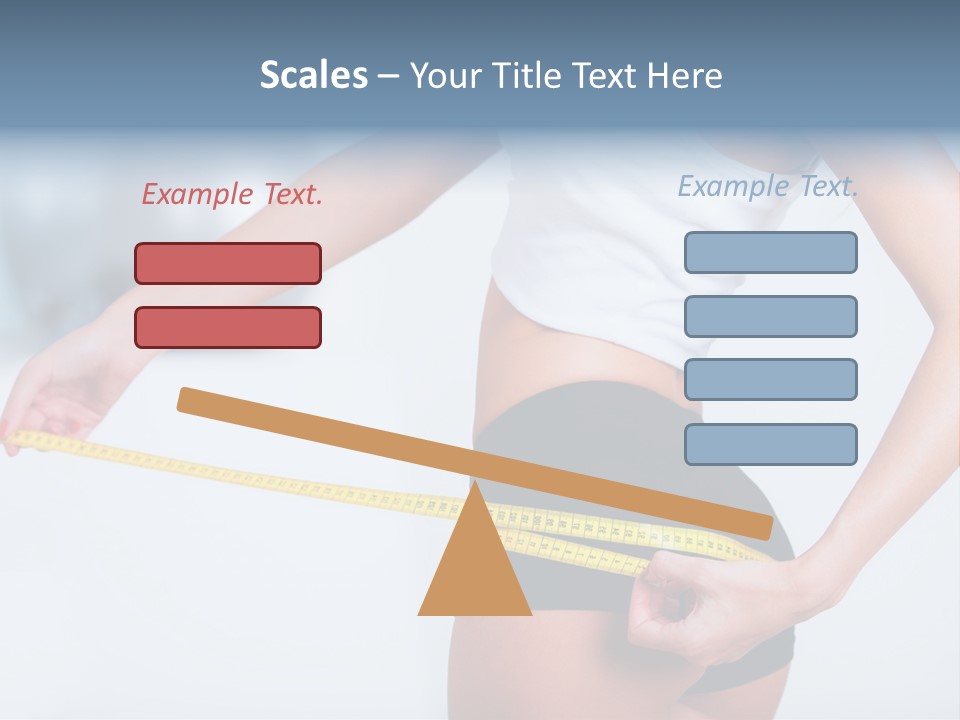 A Woman Measuring Her Waist With A Measuring Tape PowerPoint Template
