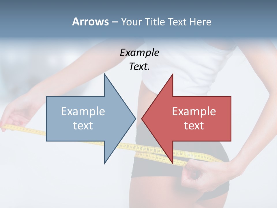A Woman Measuring Her Waist With A Measuring Tape PowerPoint Template