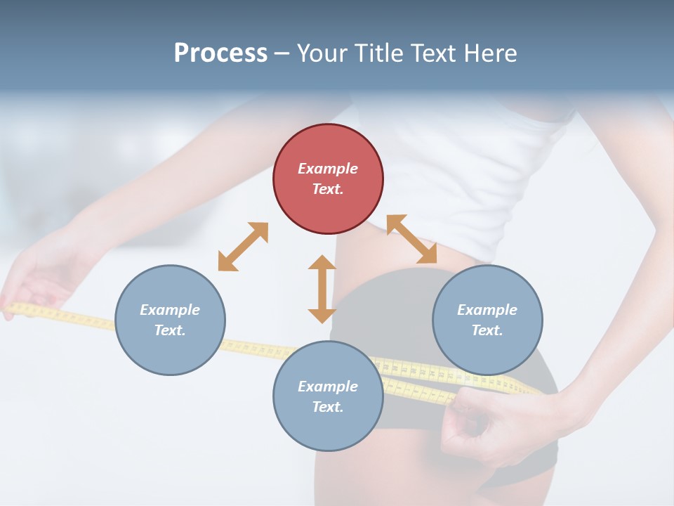 A Woman Measuring Her Waist With A Measuring Tape PowerPoint Template