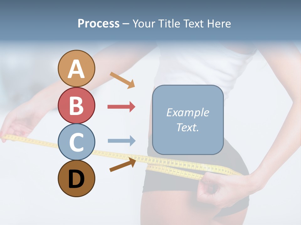 A Woman Measuring Her Waist With A Measuring Tape PowerPoint Template