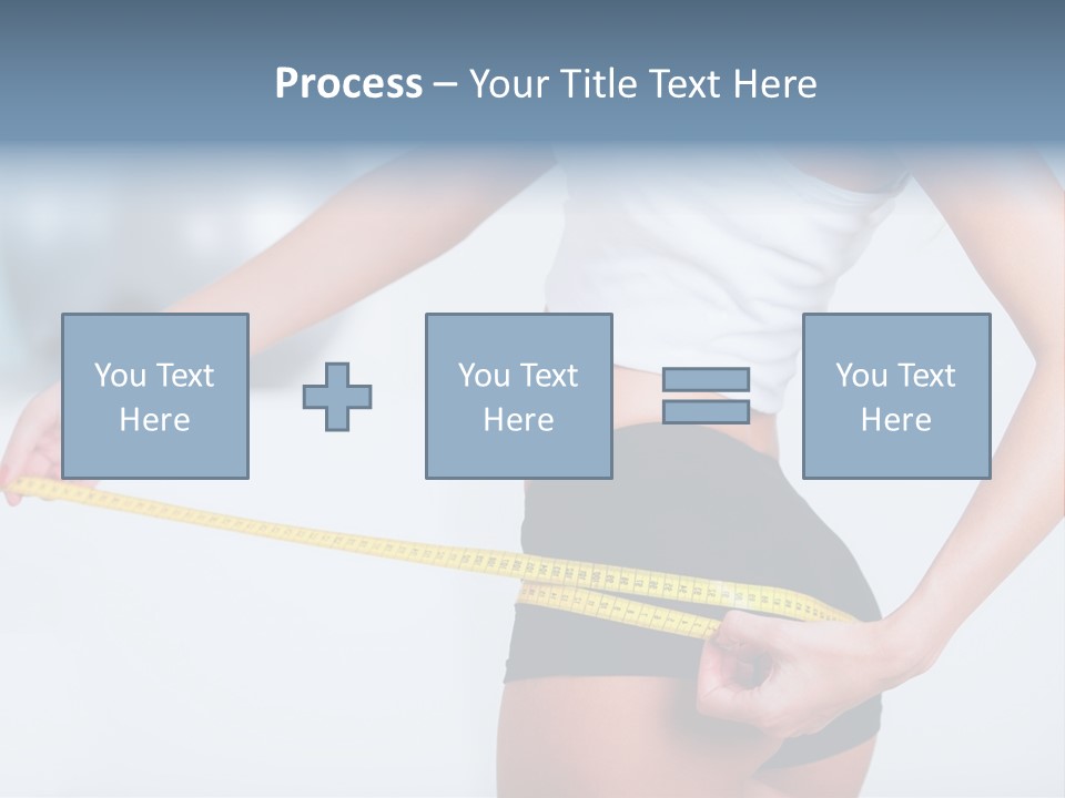 A Woman Measuring Her Waist With A Measuring Tape PowerPoint Template