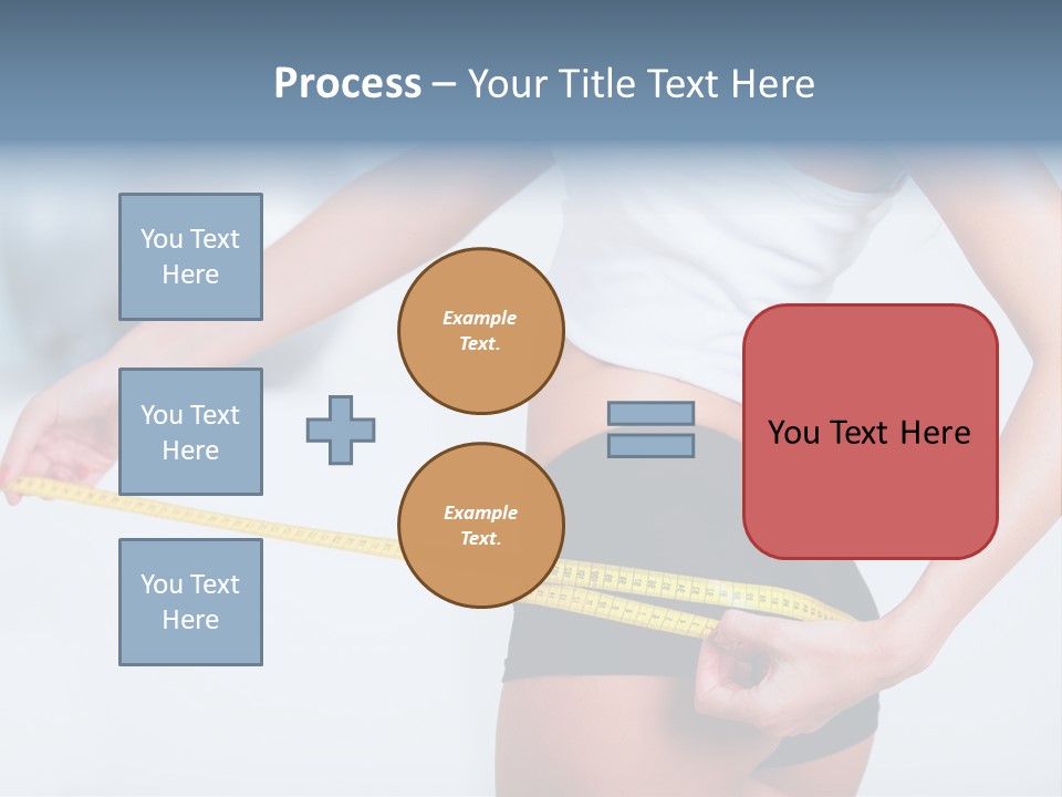 A Woman Measuring Her Waist With A Measuring Tape PowerPoint Template