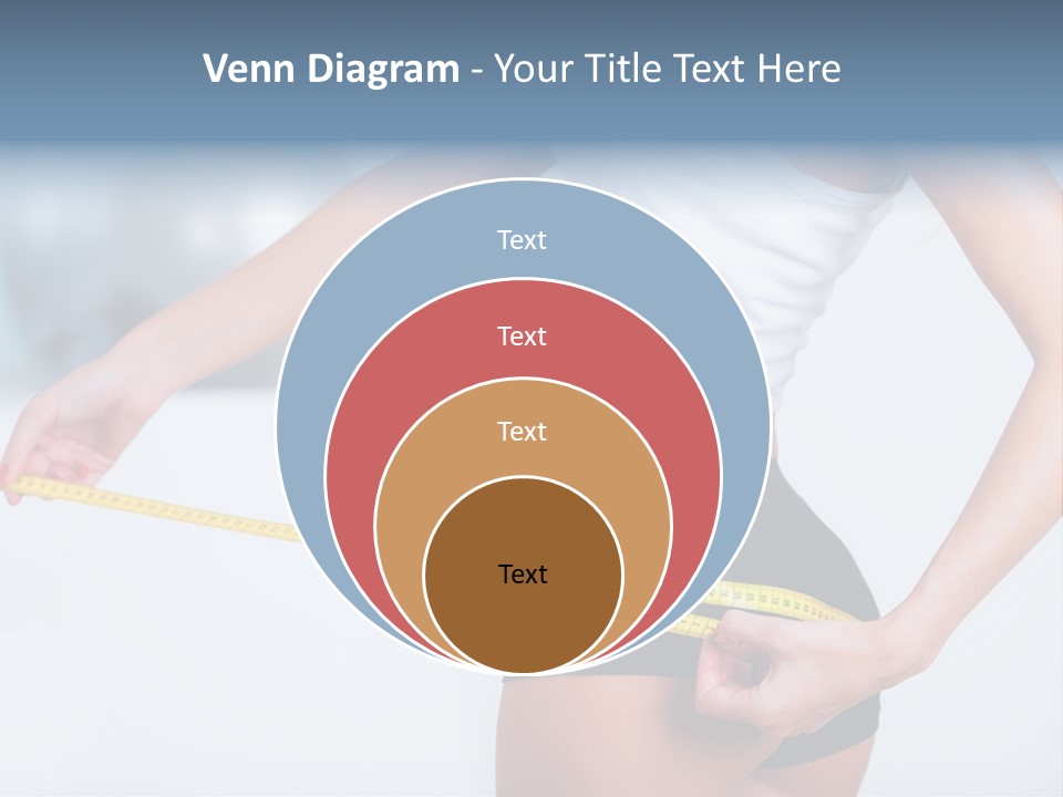 A Woman Measuring Her Waist With A Measuring Tape PowerPoint Template