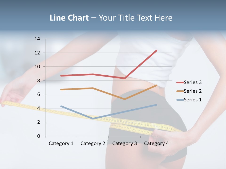 A Woman Measuring Her Waist With A Measuring Tape PowerPoint Template