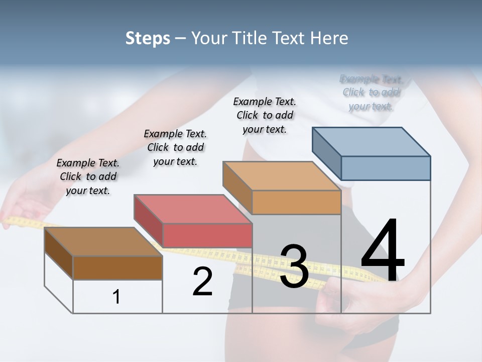 A Woman Measuring Her Waist With A Measuring Tape PowerPoint Template