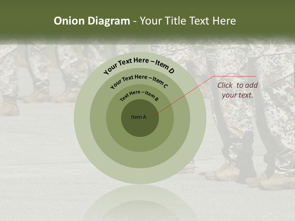 A Group Of Military Men Standing In Formation PowerPoint Template