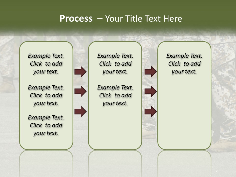A Group Of Military Men Standing In Formation PowerPoint Template