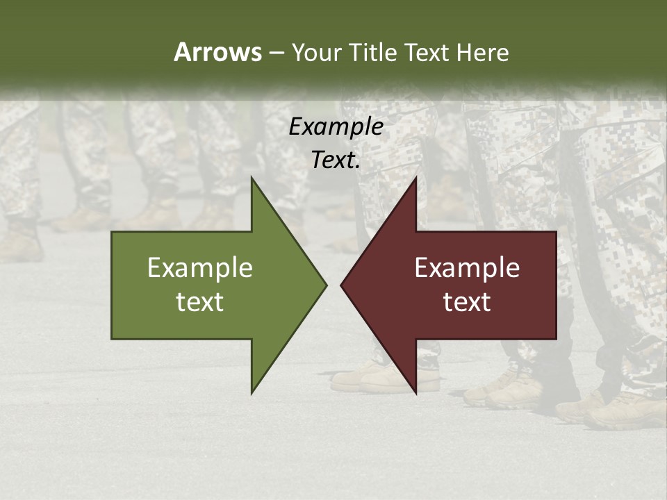 A Group Of Military Men Standing In Formation PowerPoint Template