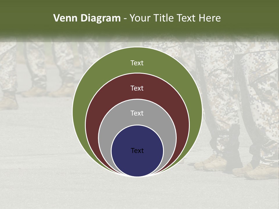 A Group Of Military Men Standing In Formation PowerPoint Template