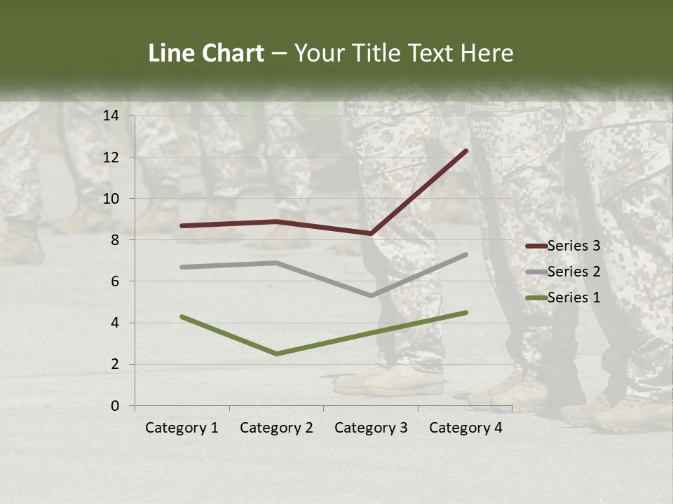 A Group Of Military Men Standing In Formation PowerPoint Template