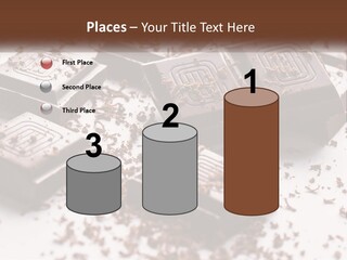 A Pile Of Chocolate Pieces With A Bite Taken Out Of It PowerPoint Template